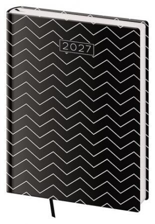 Diář denní B6 Vario Lyra - Edgy 2027, 12cm x 16,5cm, DVL432-22-27