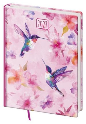 Diář denní B6 Vario Lyra - Colibri 2027, 12cm x 16,5cm, DVL432-23-27