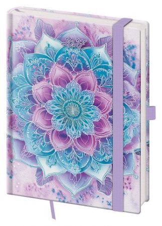 Diář denní B6 Vario - Harmony s gumičkou 2027, 12cm x 16,5cm, DVR432-25-27