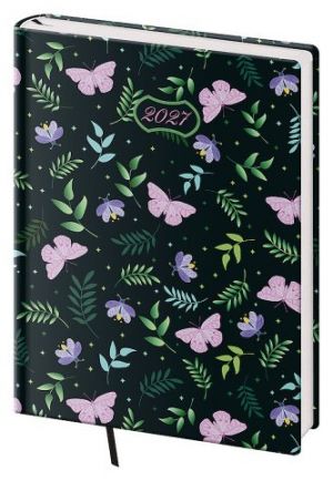 Diář denní B6 Vario - Butterfly 2027, 12cm x 16,5cm, DVL432-44-27