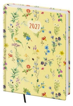 Diář denní B6 Vario - Botanica 2027, 12cm x 16,5cm, DVL432-43-27