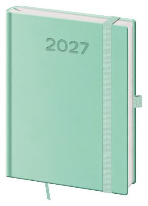Diář denní B6 Print Pop - světle zelená 2027, 12cm x 16,5cm, DPP432-08-27