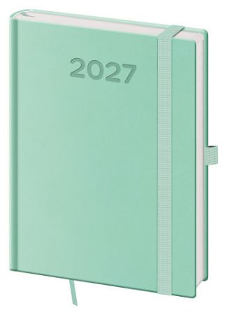 Diář denní B6 Print Pop - světle zelená 2027, 12cm x 16,5cm, DPP432-08-27
