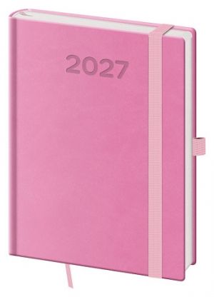Diář denní B6 Print Pop - růžová 2027, 12cm x 16,5cm, DPP432-06-27
