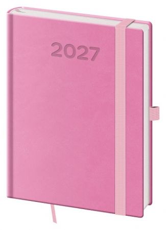 Diář denní B6 Print Pop - růžová 2027, 12cm x 16,5cm, DPP432-06-27