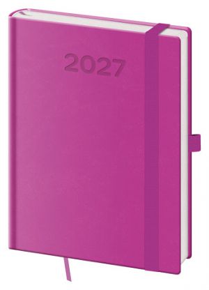 Diář denní B6 Print Pop - fialová 2027, 12cm x 16,5cm, DPP432-12-27