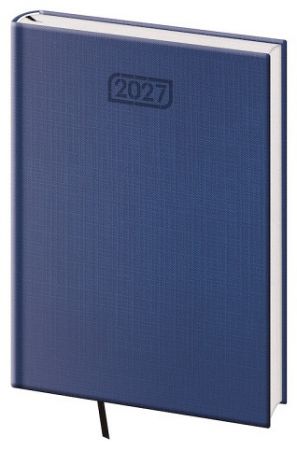 Diář denní A5 Zephir - modrá 2027, 14,3cm x 20,5cm, DZE422-2-27