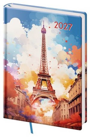 Diář denní A5 Vario Lyra - Paris 2027, 14,3cm x 20,5cm, DVL422-13-27