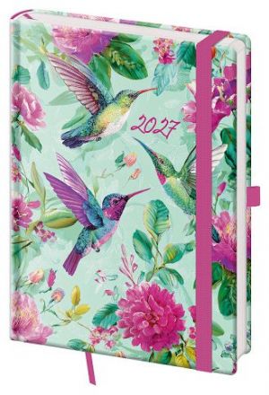 Diář denní A5 Vario - Romance s gumičkou 2027, 14,3cm x 20,5cm, DVR422-09-27