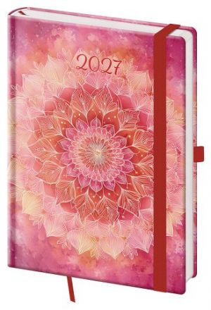 Diář denní A5 Vario - Bliss s gumičkou 2027, 14,3cm x 20,5cm, DVR422-08-27