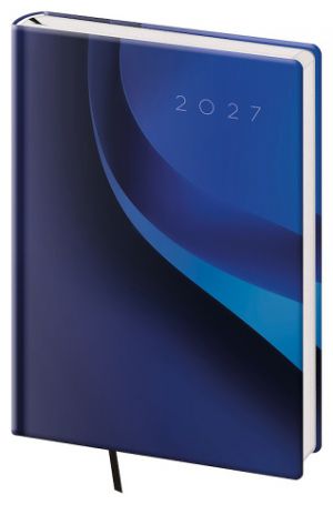 Diář denní A5 Vario - 2 BLUE WAVE 2027, 14,3cm x 20,5cm, DV422-02-27