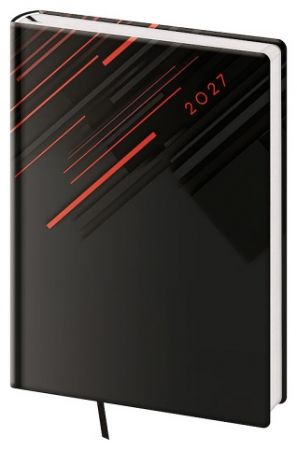Diář denní A5 Vario - 1 RED LINES 2027, 14,3cm x 20,5cm, DV422-01-27