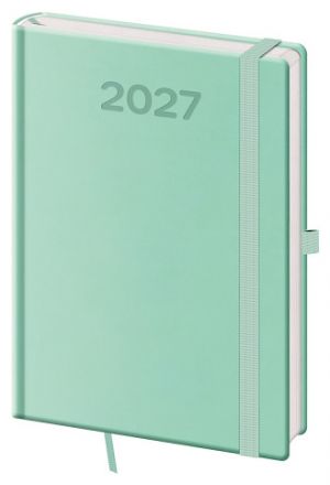 Diář denní A5 Print Pop - světle zelená 2027, 14,3cm x 20,5cm, DPP422-08-27