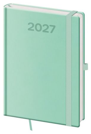 Diář denní A5 Print Pop - světle zelená 2027, 14,3cm x 20,5cm, DPP422-08-27