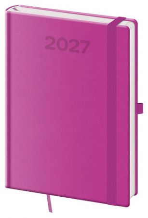 Diář denní A5 Print Pop - fialová 2027, 14,3cm x 20,5cm, DPP422-12-27