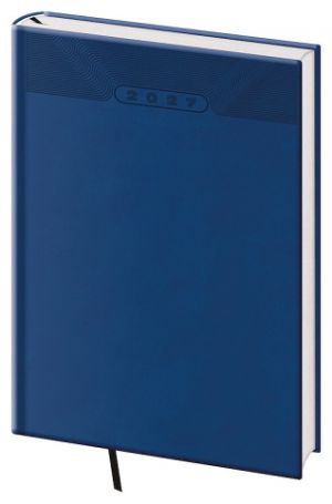 Diář denní A5 Print Classic - modrá 2027, 14,3cm x 20,5cm, DP422-02-27