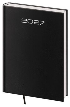 Diář denní A5 Old Karachi - černá 2027, 14,3cm x 20,5cm, DK422-1-27