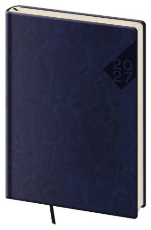 Diář denní A5 Nebrasca - modrá 2027, 14,3cm x 20,5cm, DN422-2-27
