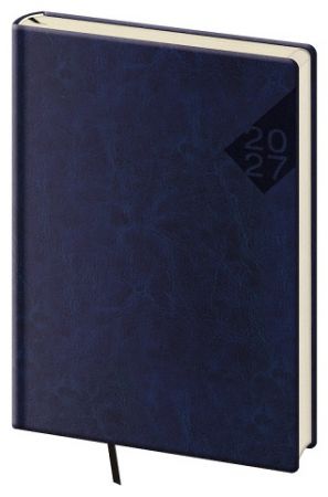 Diář denní A5 Nebrasca - modrá 2027, 14,3cm x 20,5cm, DN422-2-27