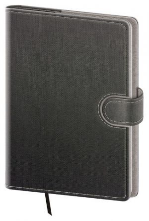 Diář denní A5 Flip - šedo/šedá 2027, 14,3cm x 20,5cm, DFL422-7-27