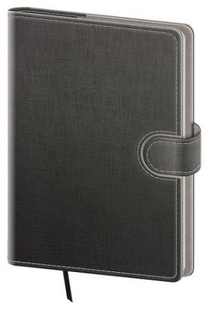 Diář denní A5 Flip - šedo/šedá 2027, 14,3cm x 20,5cm, DFL422-7-27