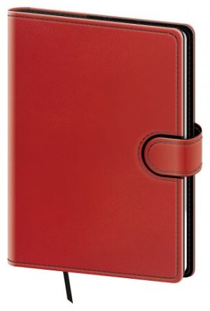 Diář denní A5 Flip - červeno/černá 2027, 14,3cm x 20,5cm, DFL422-4-27