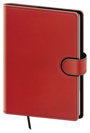 Diář denní A5 Flip - červeno/černá 2027, 14,3cm x 20,5cm, DFL422-4-27