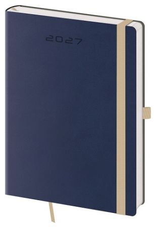 Diář denní A5 Flexies - tmavě modrá 2027, 14,3cm x 20,5cm, DF422-11-27