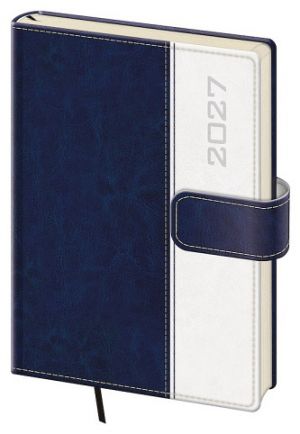 Diář denní A5 Classic s magnetem - modrá NEW 2027, 14,3cm x 20,5cm, DCL422-2-27