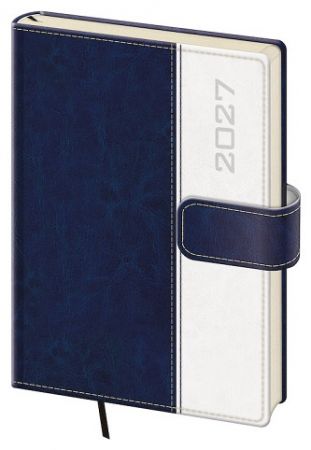 Diář denní A5 Classic s magnetem - modrá NEW 2027, 14,3cm x 20,5cm, DCL422-2-27