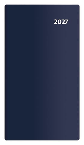 Diář čtrnáctidenní kapesní - Torino - modrá 2027, 8,5cm x 15,4cm, PT02-02-27