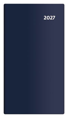 Diář čtrnáctidenní kapesní - Torino - modrá 2027, 8,5cm x 15,4cm, PT02-02-27