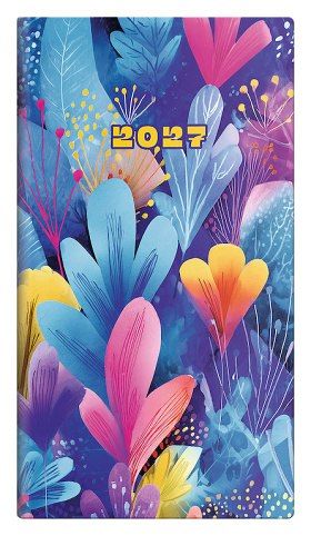 Diář čtrnáctidenní kapesní - Napoli - design 6 2027, 8,5cm x 15,4cm, PN02-06-27