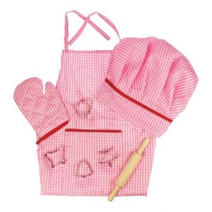 Bigjigs Toys Růžový set šéfkuchařky