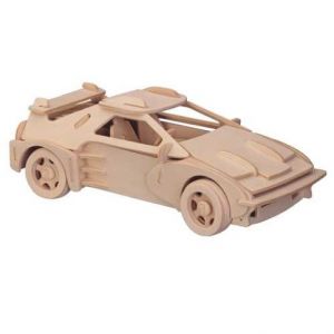 Woodcraft Dřevěné 3D puzzle Ferrari malé