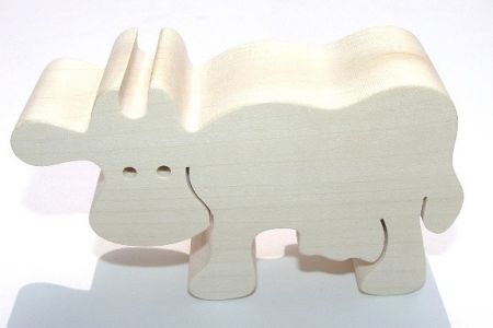 Fauna Dřevěné zvířátko kráva