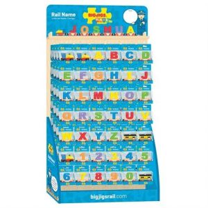 Bigjigs Rail Displej vagónků s písmenky