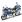 Welly Motocykl BMW R1200RT Police 1:18 modrý