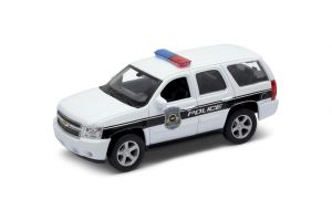 Welly Chevrolet Tahoe 07 POLICE 1:34 bílý