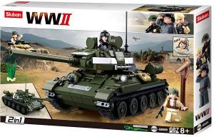 Sluban WWII M38-B0689 Sovětský tank T-34/85 2v1
