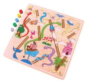 Bigjigs Toys Žebříky a hadi poškozený obal