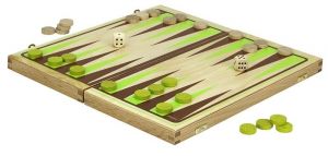 Jeujura Backgammon v dřevěném skládacím boxu