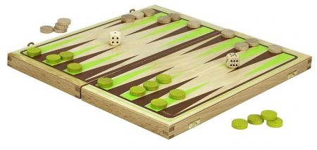 Jeujura Backgammon v dřevěném skládacím boxu