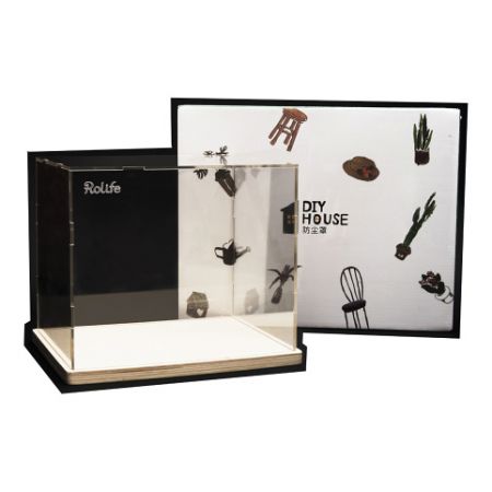 RoboTime Kryt na miniatury domečku Plexisklo kvádr