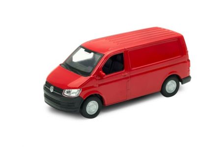 Welly Volkswagen Transporter T6 VAN 1:34 červená