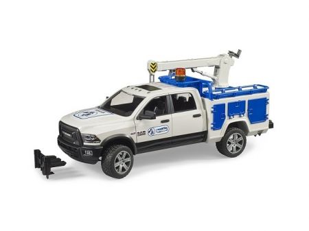 Bruder RAM 2500 Servisní vůz s otočným ramenem a majákem
