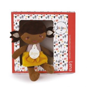 Doudou Jolijou Panenka Léna 16 cm žlutá
