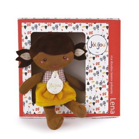 Doudou Jolijou Panenka Léna 16 cm žlutá