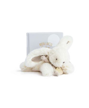 Doudou Dárková sada - Plyšový králíček béžový 16 cm