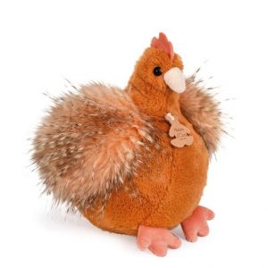 Doudou Histoire d‚Ours Plyšová slepička zrzavá 20 cm